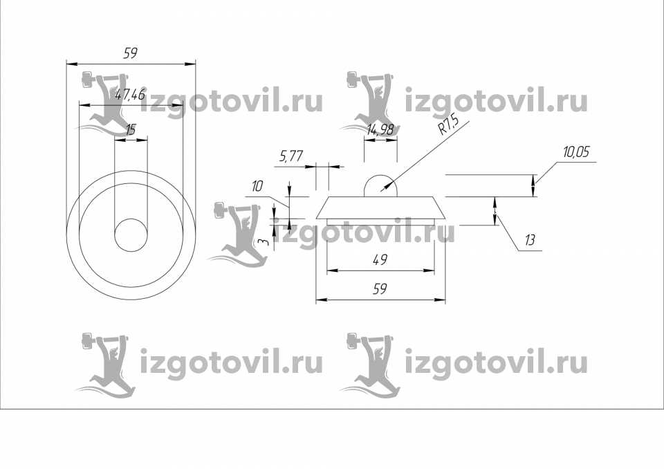 Токарные работы - изготовление заглушек