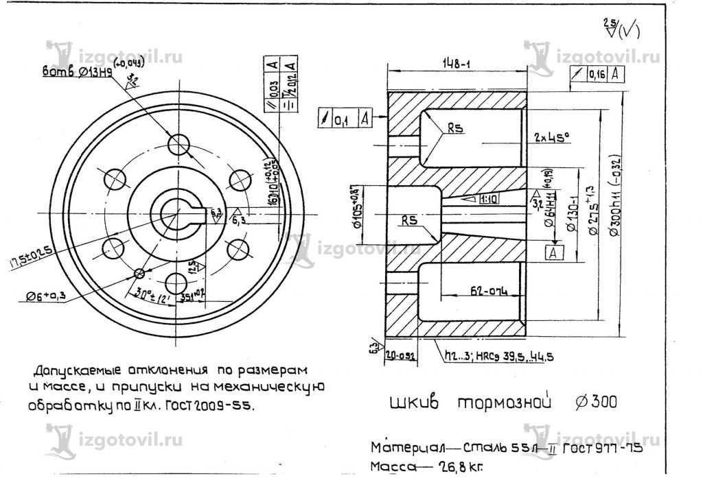 Литейное производство  - изготовление отливки