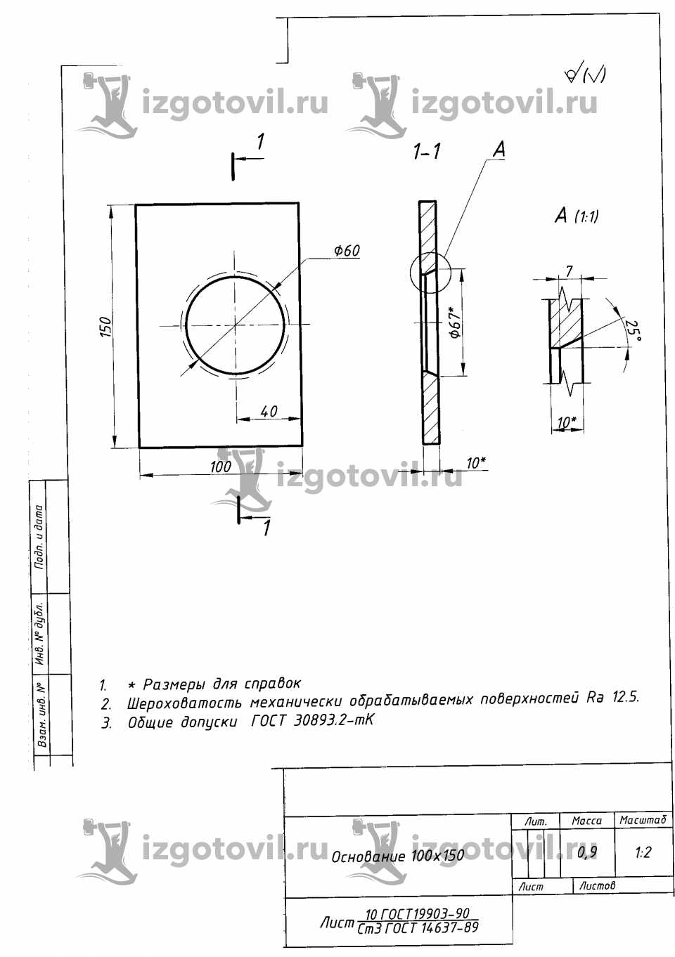 Изготовление деталей оборудования - изготовить детали