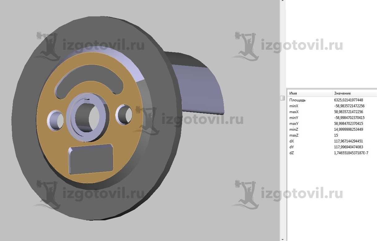 Токарно-фрезерная обработка: изготовление колеса насоса