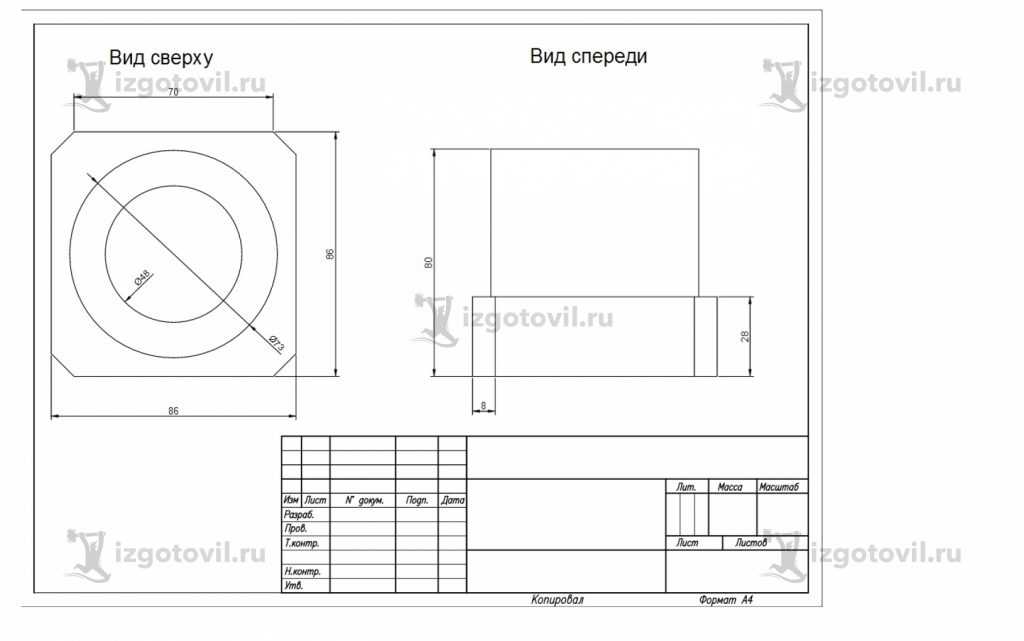 Токарно-фрезерная обработка - изготовление детали