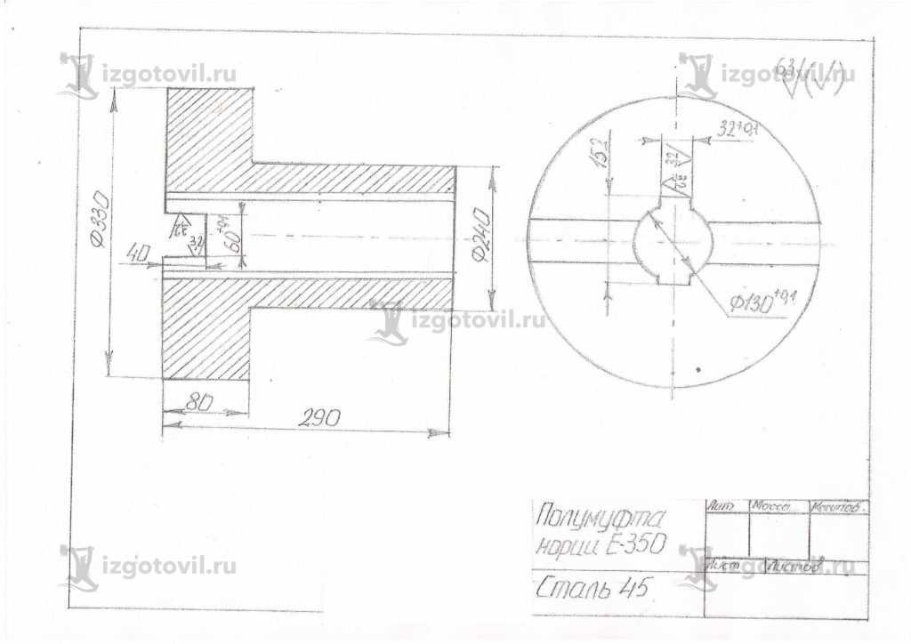 Изготовление деталей по чертежам - изготовление деталей