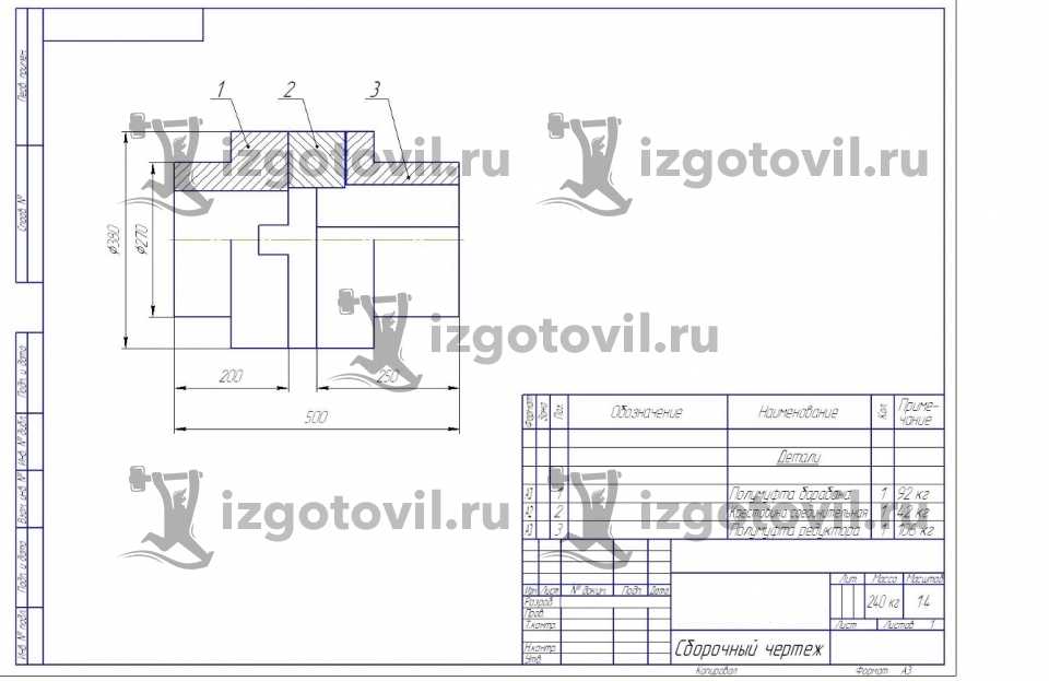 Изготовление деталей на заказ - изготовление муфты