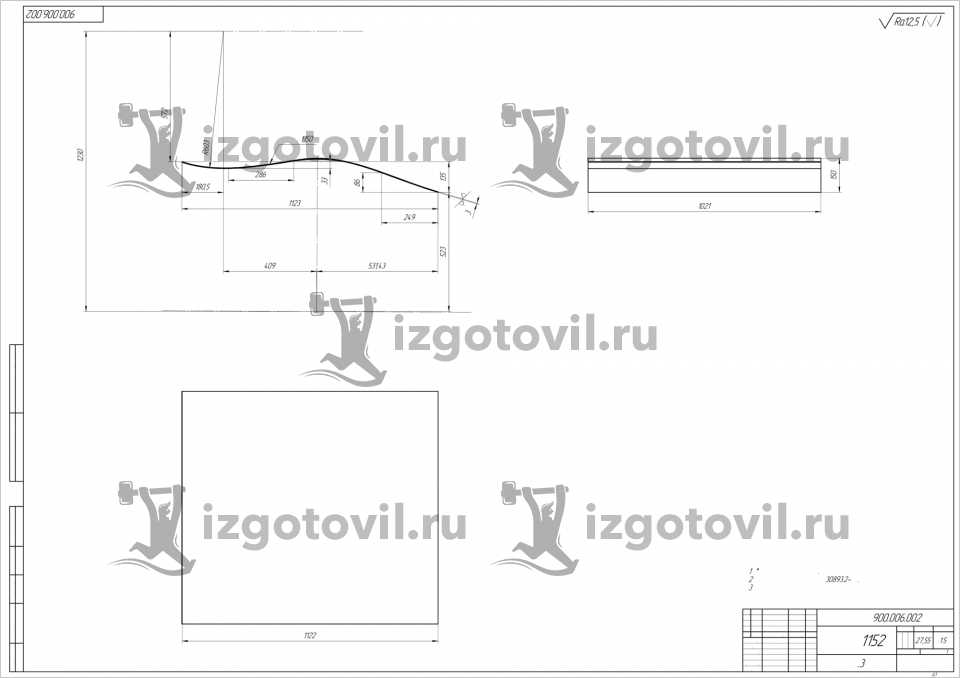 Изготовление деталей по чертежам