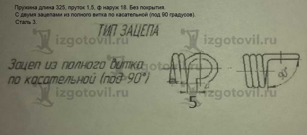 Изготовление деталей по чертежам: втулка и пружина