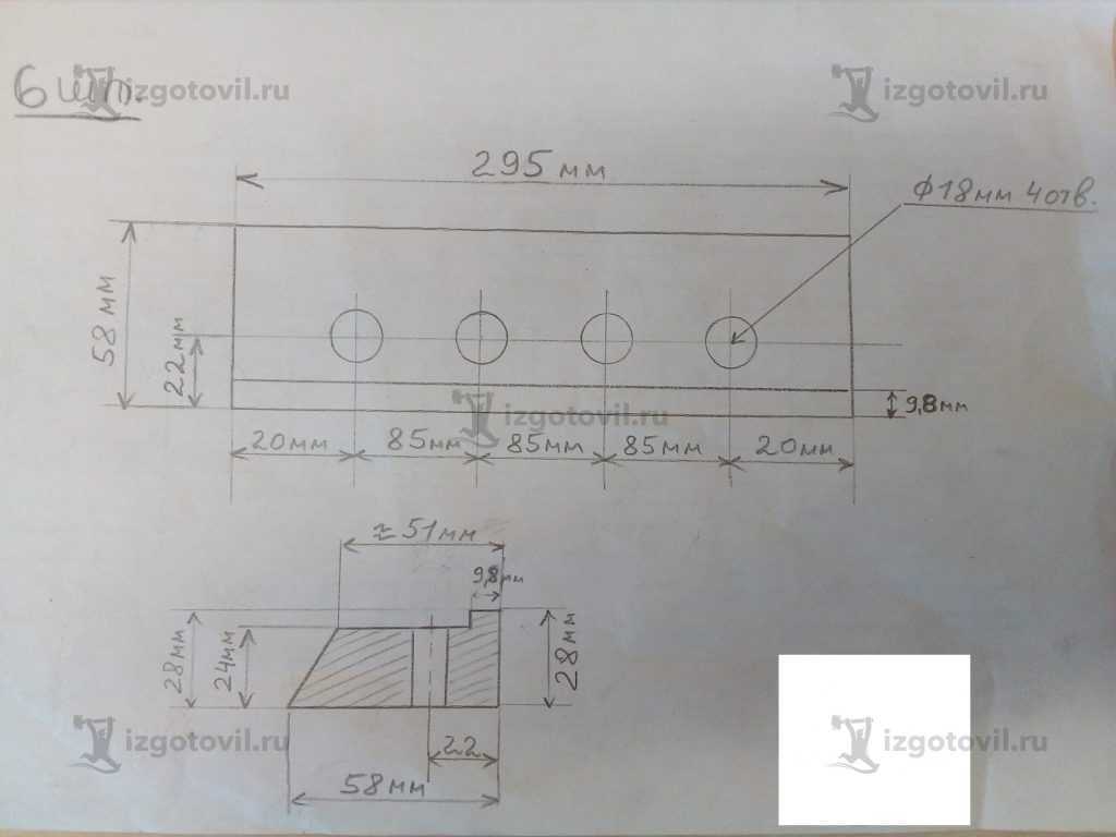 Изготовление деталей на заказ (ножи)