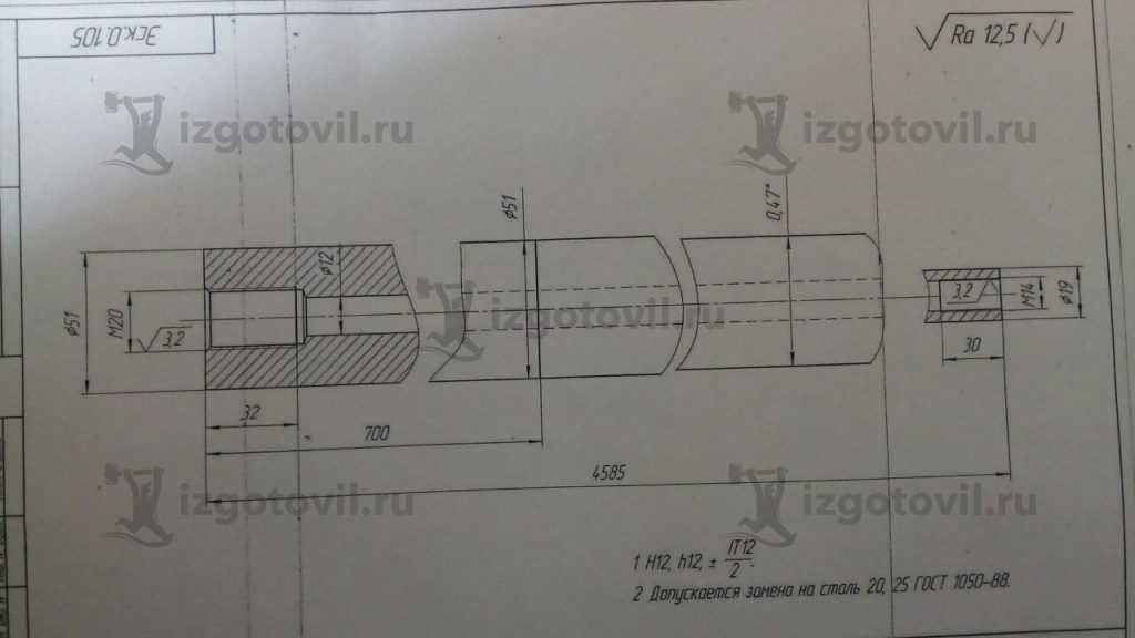 Изготовление штанг