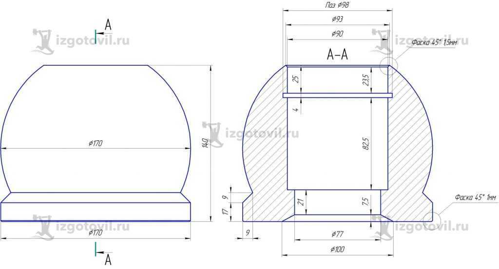 Токарно-фрезерная обработка: изготовление плиты и втулки