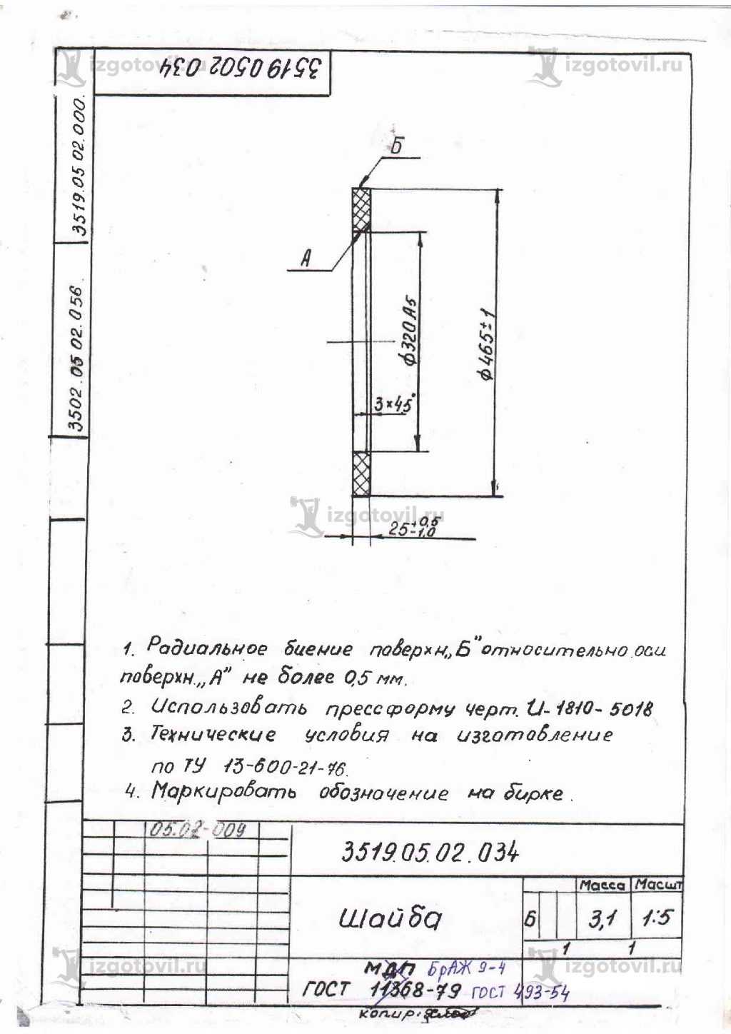 Токарные работы (шайба).