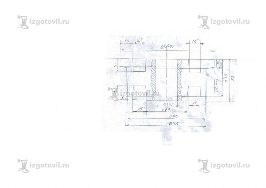 Изготовление деталей по чертежам: изделие