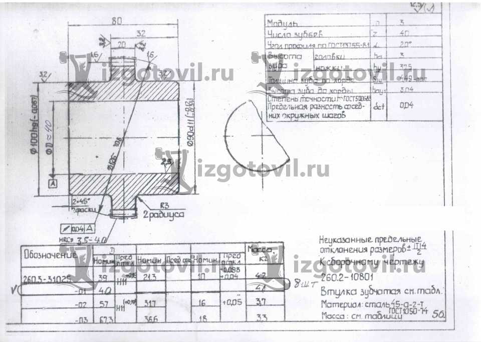 Токарная обработка деталей - изготовление втулки