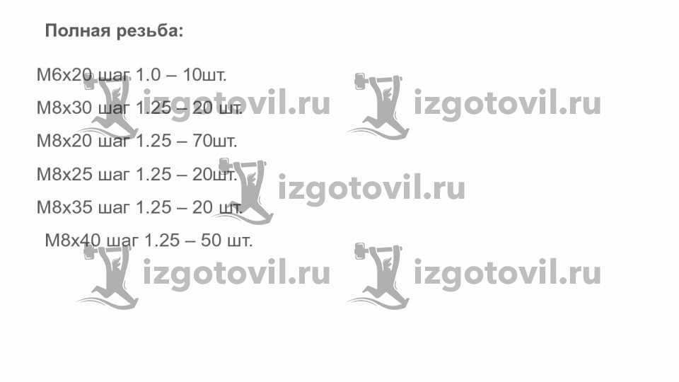 Токарно-фрезерная обработк- изготовление болтов