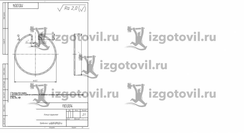 Изготовление деталей по чертежам - изготовление деталей