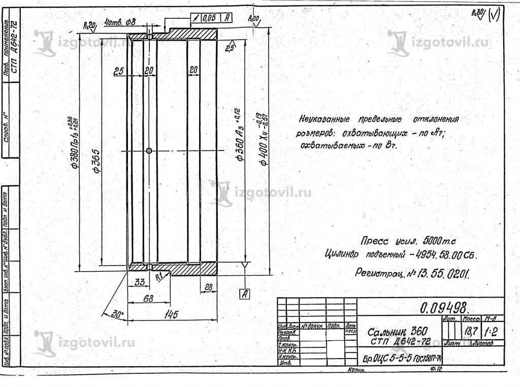 Литейное производство: изготовление бронзовых грундбукс и сальников.